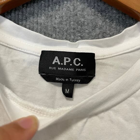 A.P.C Nika White T-Shirt Men’s Medium - Picture 2 of 11